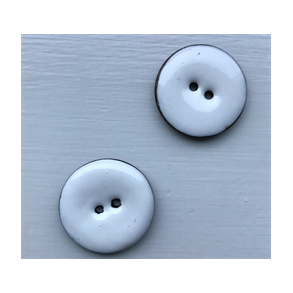 KOKOSKNAPP EMALJERT - Hvit